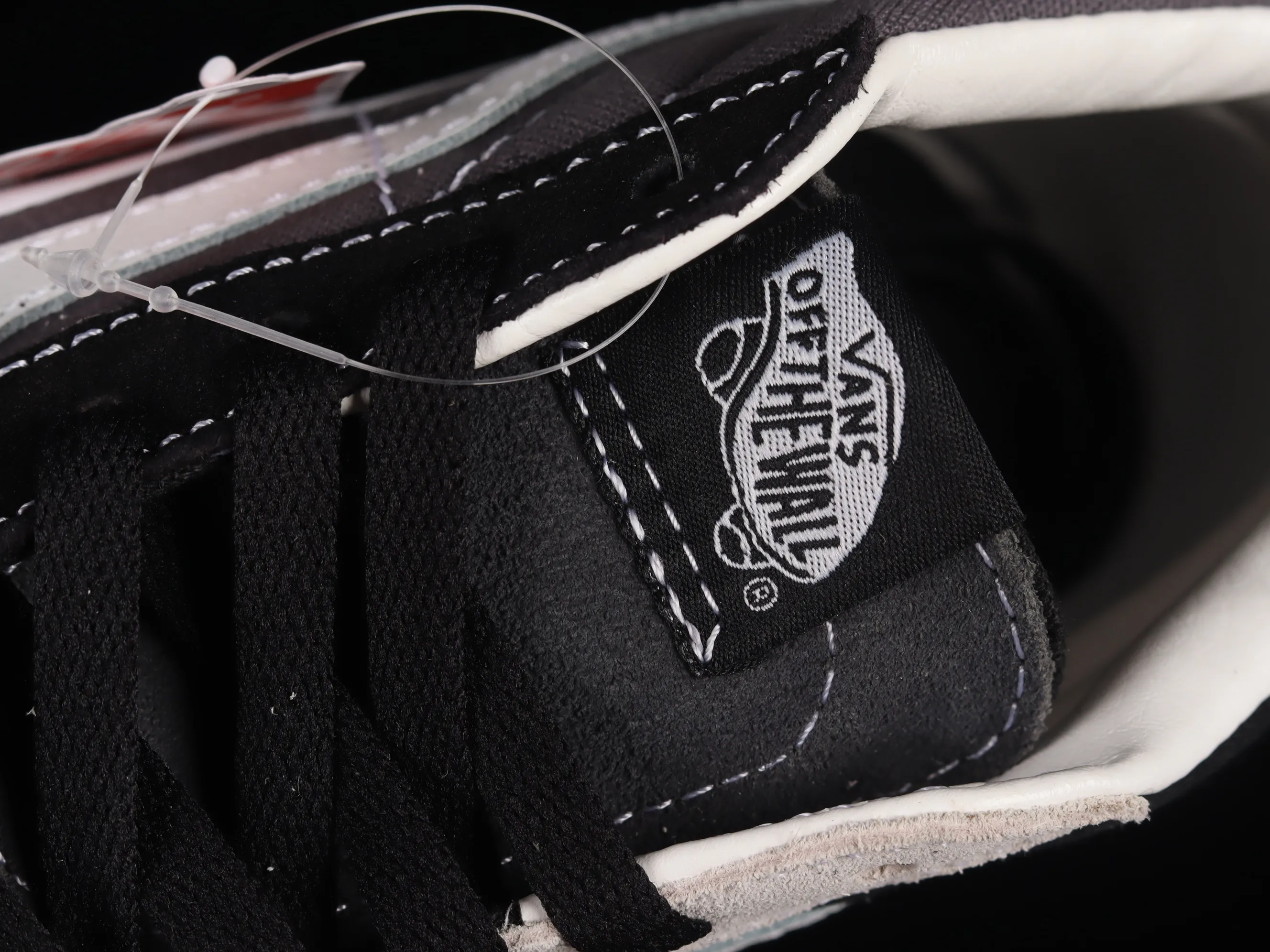 All categories Vans Vans series Vans Mid Vans China Vans Sk8 Mid Reissue black and gray splicing mid-top retro casual canvas skateboard shoes VN0A3WM32PD